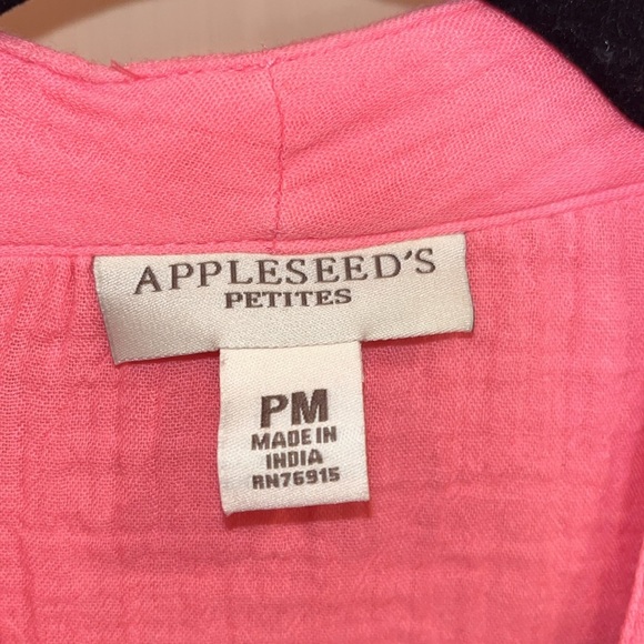 Appleseed’s petite 100% tangerine color ladies jacket with pockets size medium - Picture 7 of 11